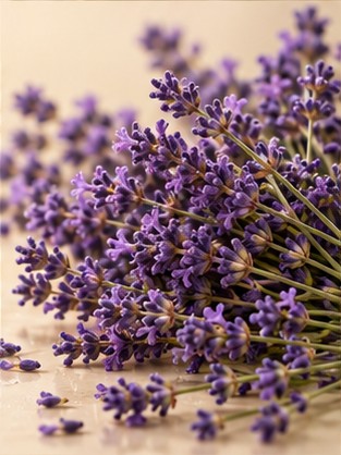 Purple lavender flowers